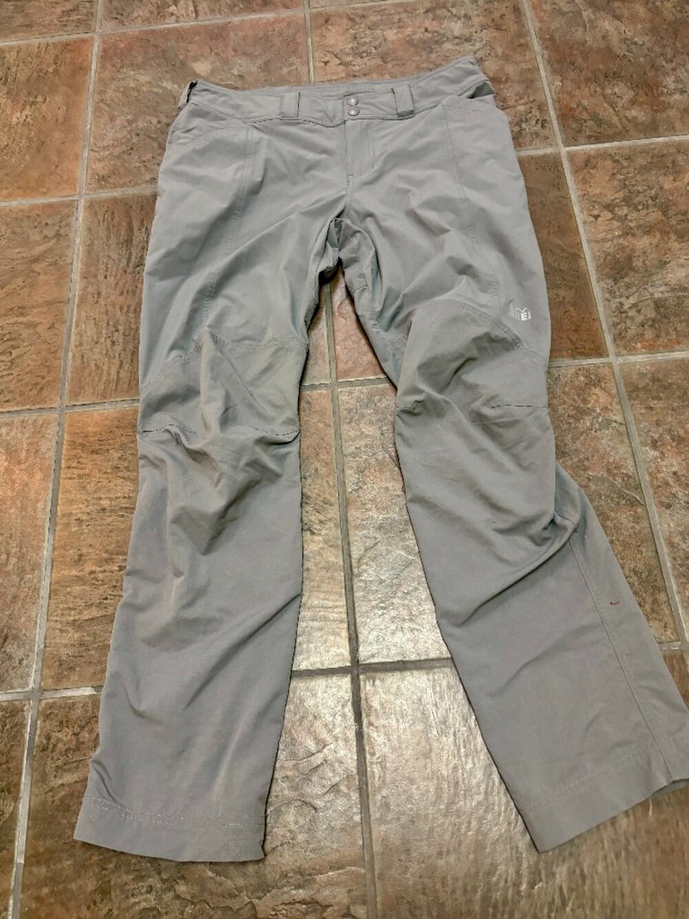 ~~REI Women's Coop Pants, Size 12, Gray, Hybrid, Stretch, Outdoor Hiking